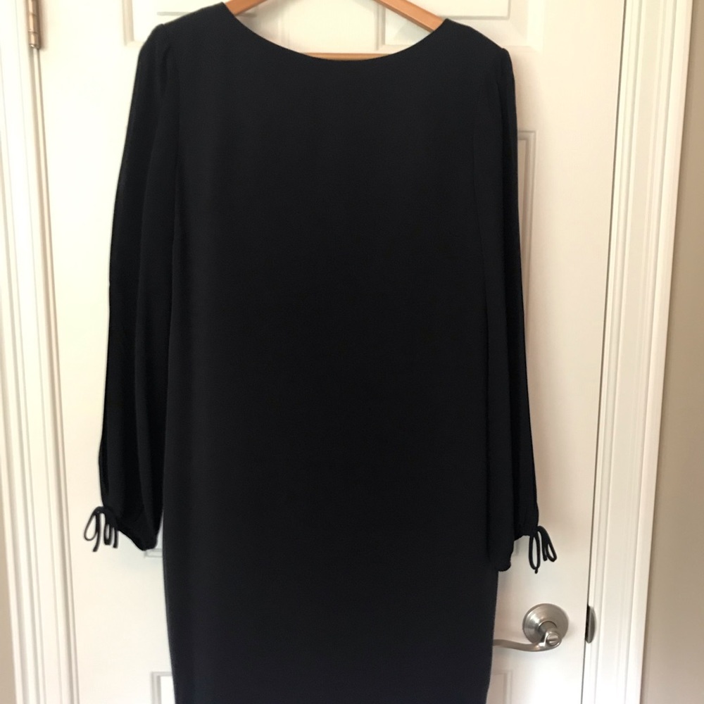 Liz Claiborne Slit Sleeve Shift Dress - Navy